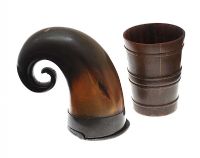 TWO PIECES OF HORN at Ross's Online Art Auctions