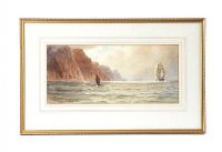 WATERCOLOUR DRAWING THE GOBBINS J.W. CAREY at Ross's Online Art Auctions