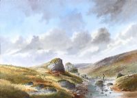 FISHING, DONEGAL by Robert B. Higgins at Ross's Online Art Auctions