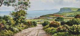 FAIRHEAD, COUNTY ANTRIM by George Farrell at Ross's Online Art Auctions