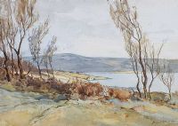 VIEW TO THE LOUGH by Donald McPherson RUA at Ross's Online Art Auctions