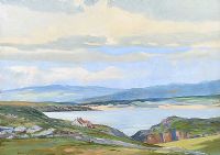 BLUE HILLS OF DONEGAL by Donald McPherson RUA at Ross's Online Art Auctions