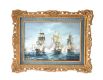 THE CAPTURE OF THE FRENCH FRIGATE TOPAZ & SURRENDER by John Bentham Dinsdale at Ross's Online Art Auctions