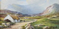 NEAR GLENTIES, DONEGAL by George Farrell at Ross's Online Art Auctions