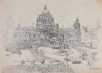 BELFAST CITY HALL by Raymond Piper RUA at Ross's Online Art Auctions