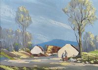COTTAGE IN THE GLENS by Arthur H. Twells RUA at Ross's Online Art Auctions