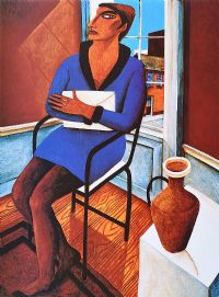 SEATED LADY by Graham Knuttel at Ross's Online Art Auctions