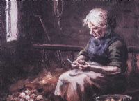MARY ELLEN CUTTING SEED by Charles McAuley at Ross's Online Art Auctions