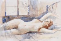 FEMALE NUDE STUDY by Martin Hasson at Ross's Online Art Auctions
