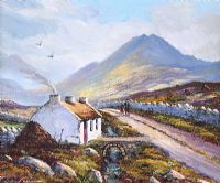 COTTAGE, DONEGAL by William Yeaman at Ross's Online Art Auctions