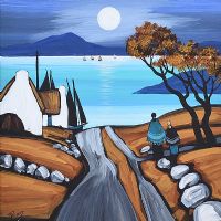 THE GLEAMING MOON by J.P. Rooney at Ross's Online Art Auctions