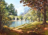 BRIDGE AT THE SIX MILE WATER, ANTRIM by Denis Thornton at Ross's Online Art Auctions
