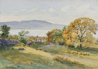 COTTAGE NEAR HOLYWOOD by Donald McPherson RUA at Ross's Online Art Auctions