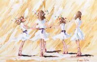 A GROUP OF FOUR DANCERS by Lorna Millar at Ross's Online Art Auctions