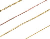 THREE 9CT GOLD CHAINS AND ONE 18CT GOLD CHAIN at Ross's Online Art Auctions