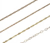 FOUR 9CT GOLD CHAINS at Ross's Online Art Auctions