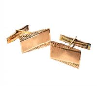 OMEGA 18CT GOLD CUFFLINKS  at Ross's Online Art Auctions