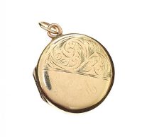 9CT BACK AND FRONT LOCKET at Ross's Online Art Auctions