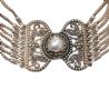 SILVER PEARL AND MARCASITE BRACELET at Ross's Online Art Auctions