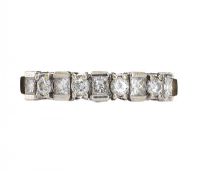 
18CT GOLD DIAMOND BAND at Ross's Online Art Auctions