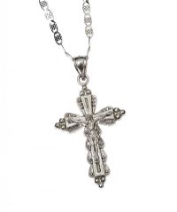 STERLING SILVER CRUCIFIX NECLACE at Ross's Online Art Auctions