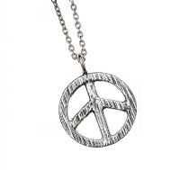 STERLING SILVER PEACE NECKLACE at Ross's Online Art Auctions