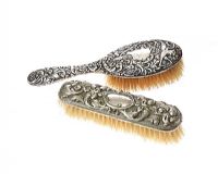 STERLING SILVER BRUSH AND CLOTHES BRUSH at Ross's Online Art Auctions