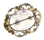 VICTORIAN 9CT GOLD CHALCEDONY AND TURQUOISE 'FORGET-ME-NOT' BROOCH at Ross's Online Art Auctions