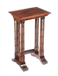 ANTIQUE MAHOGANY NEST OF FOUR TABLES at Ross's Online Art Auctions