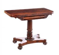 WILLIAM IV TURN OVER LEAF GAMES TABLE at Ross's Online Art Auctions