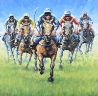 FULL ON RACE by Leo Casement at Ross's Online Art Auctions