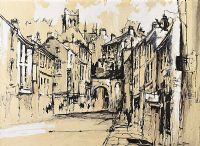 STREETSCAPE by Colin Gibson at Ross's Online Art Auctions