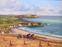 WHITEPARK BAY, COUNTY ANTRIM by William Yeaman at Ross's Online Art Auctions