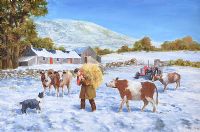 EARLY SNOW NEAR SLEMISH by Noel Shaw at Ross's Online Art Auctions
