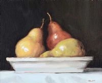 STILL LIFE, THREE PEARS by Lorraine Christie at Ross's Online Art Auctions