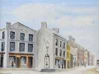 THE OLD LAMP, HIGH STREET, CARRICKFERGUS by Maurice Taggart at Ross's Online Art Auctions
