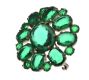 BROOCH SET WITH GREEN STONES at Ross's Online Art Auctions