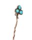 GOLD-TONE TURQUOISE STICK PIN at Ross's Online Art Auctions