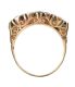 9CT GOLD FIVE STONE RING at Ross's Online Art Auctions