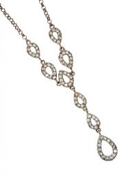 SILVER CRYSTAL-SET NECKLACE at Ross's Online Art Auctions