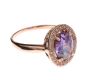 14CT ROSE GOLD AMETHYST RING at Ross's Online Art Auctions