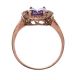 14CT ROSE GOLD AMETHYST RING at Ross's Online Art Auctions