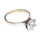 18CT WHITE GOLD CUBIC ZIRCONIA RING
 at Ross's Online Art Auctions