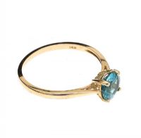 14CT GOLD PARAIBE APATITE RING at Ross's Online Art Auctions