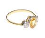 18CT GOLD YELLOW SAPPHIRE AND DIAMOND RING at Ross's Online Art Auctions