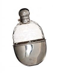 SILVER HIP FLASK at Ross's Online Art Auctions