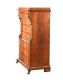 FEATHERED MAHOGANY BIEDERMEIER SECRETAIRE CHEST OF DRAWERS at Ross's Online Art Auctions