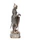 GERMAN SILVER FIGURE OF A MEDIEVAL KNIGHT at Ross's Online Art Auctions