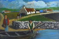 THE FISHING BOAT by James Bingham at Ross's Online Art Auctions