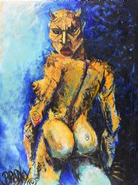 DEVIL WOMAN by Terry Bradley at Ross's Online Art Auctions